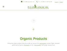 Tablet Screenshot of ecologicalperu.com